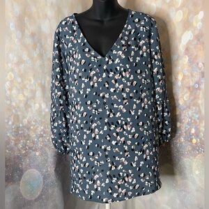 Collective Concepts Pullover Blouse w/Elasticized Sleeves Career 3X
